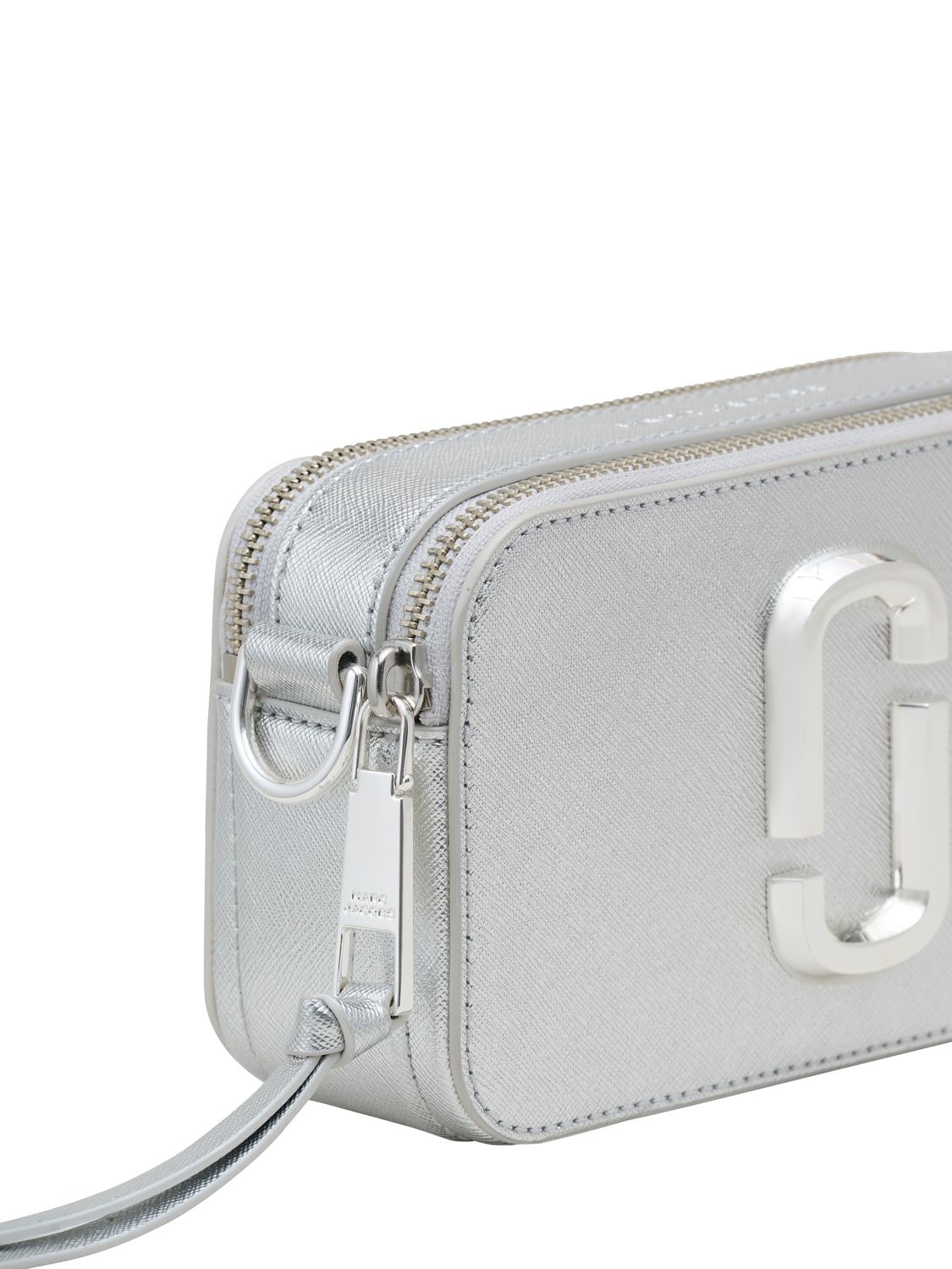 Shop Marc Jacobs The Snapshot Metallic Leather Camera Bag