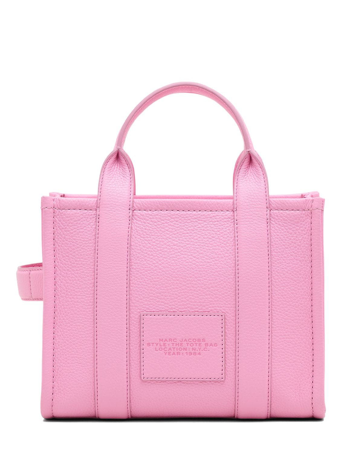Shop Marc Jacobs The Small Tote Leather Bag In Fluro Candy