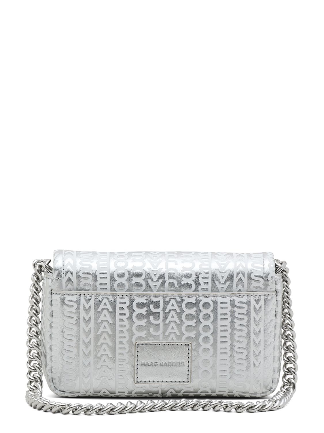 Marc Jacobs Shoulder Bag In Black And White Leather in Metallic