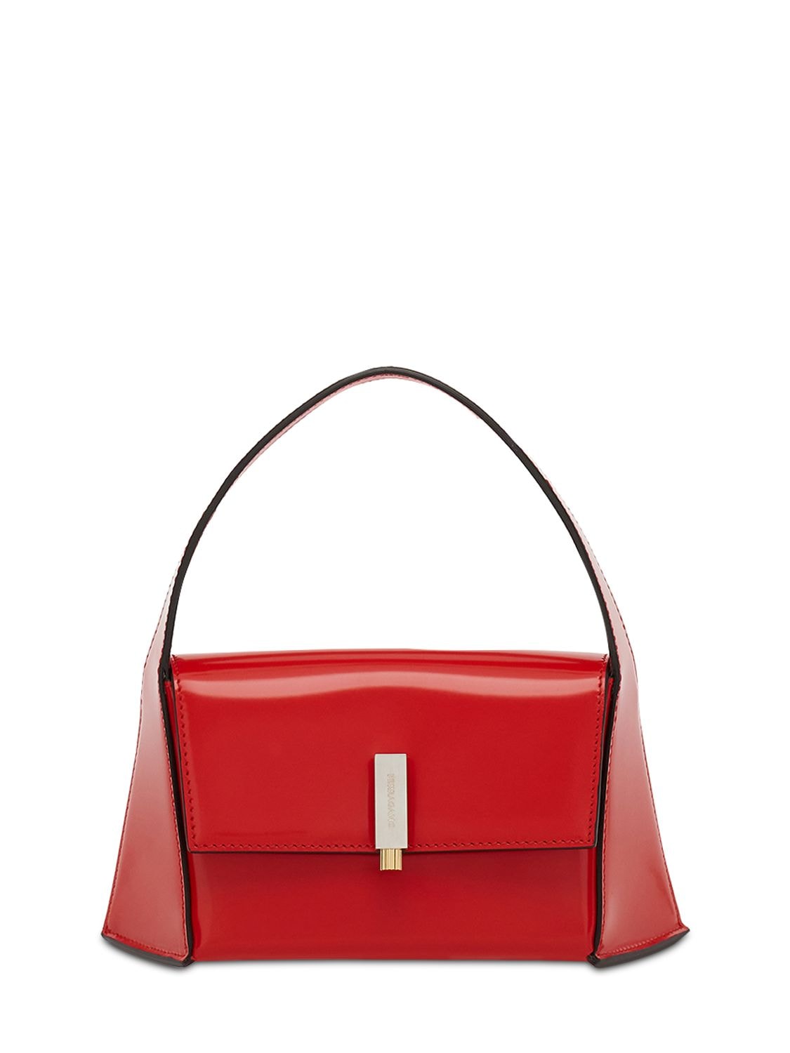 Ferragamo Mini Prisma Top Handle Bag In Red