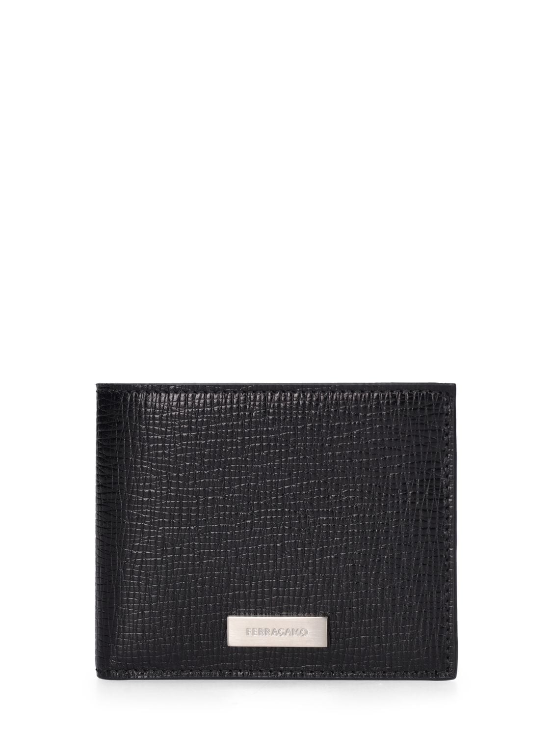 Ferragamo New Revival Leather Bifold Wallet In Black