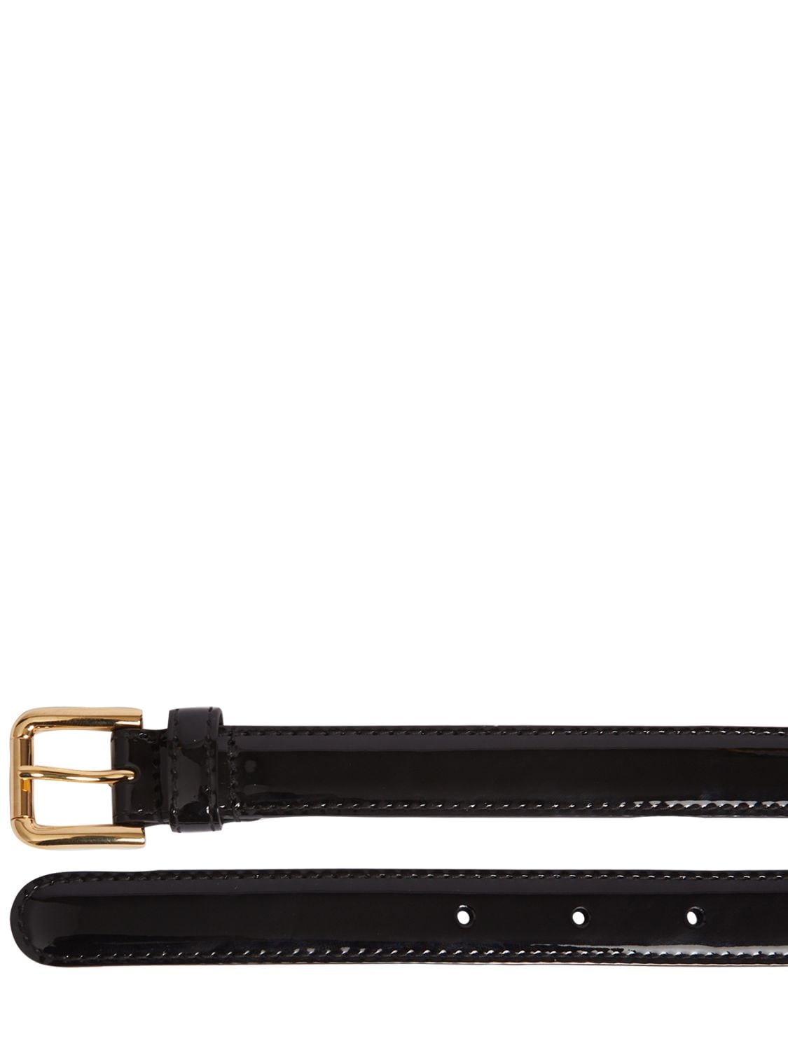 Shop Dolce & Gabbana Patent Leather Belt In Black