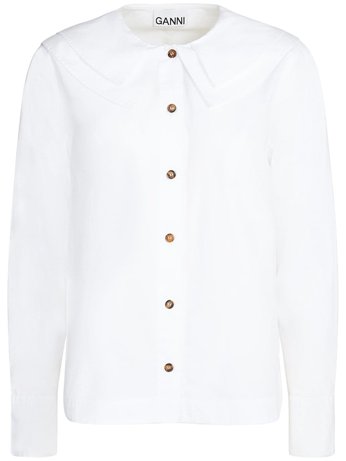 Cotton Poplin Double Collar Shirt