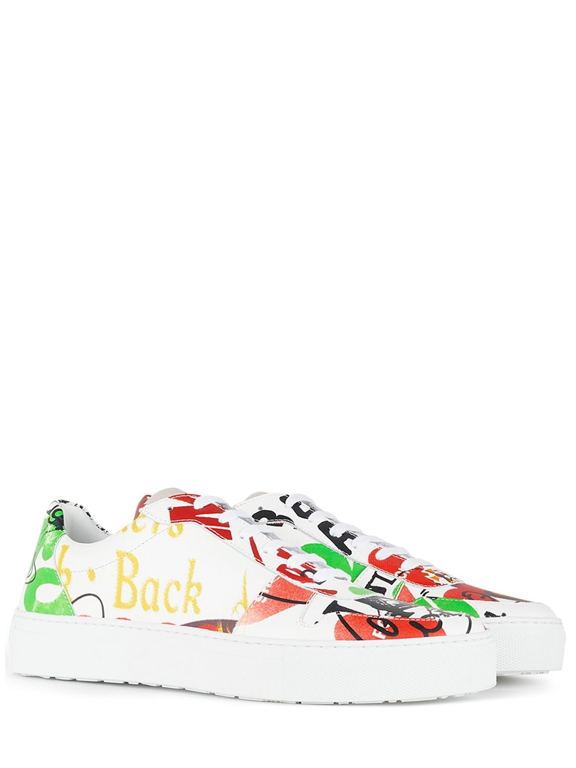 Shop Vivienne Westwood 10mm Classic Leather Low Top Sneakers In Multicolor