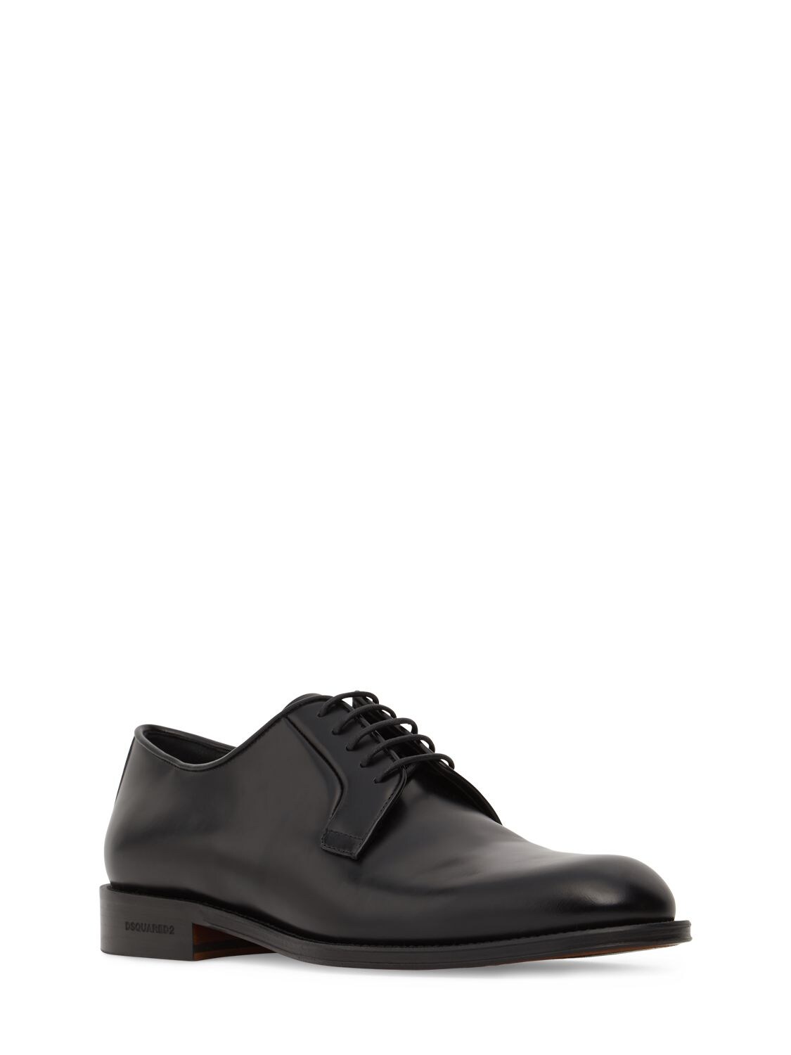 Bobo Leather Derby Shoes In Black