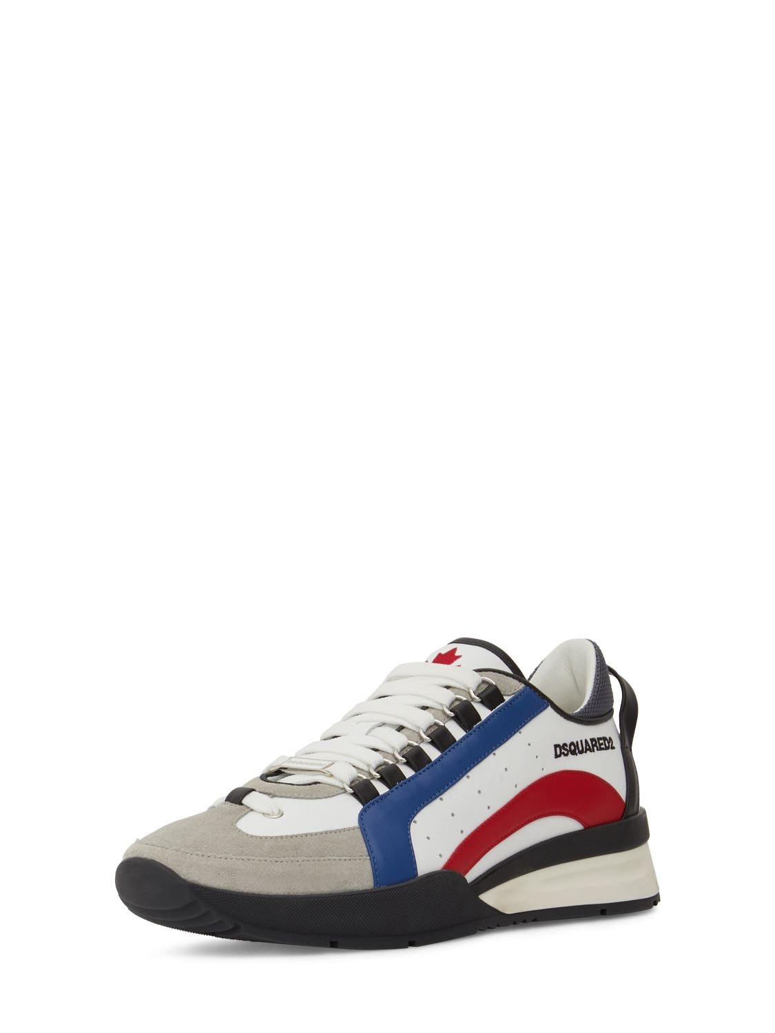 Shop Dsquared2 Legendary Low Top Sneakers In Red,white,blue