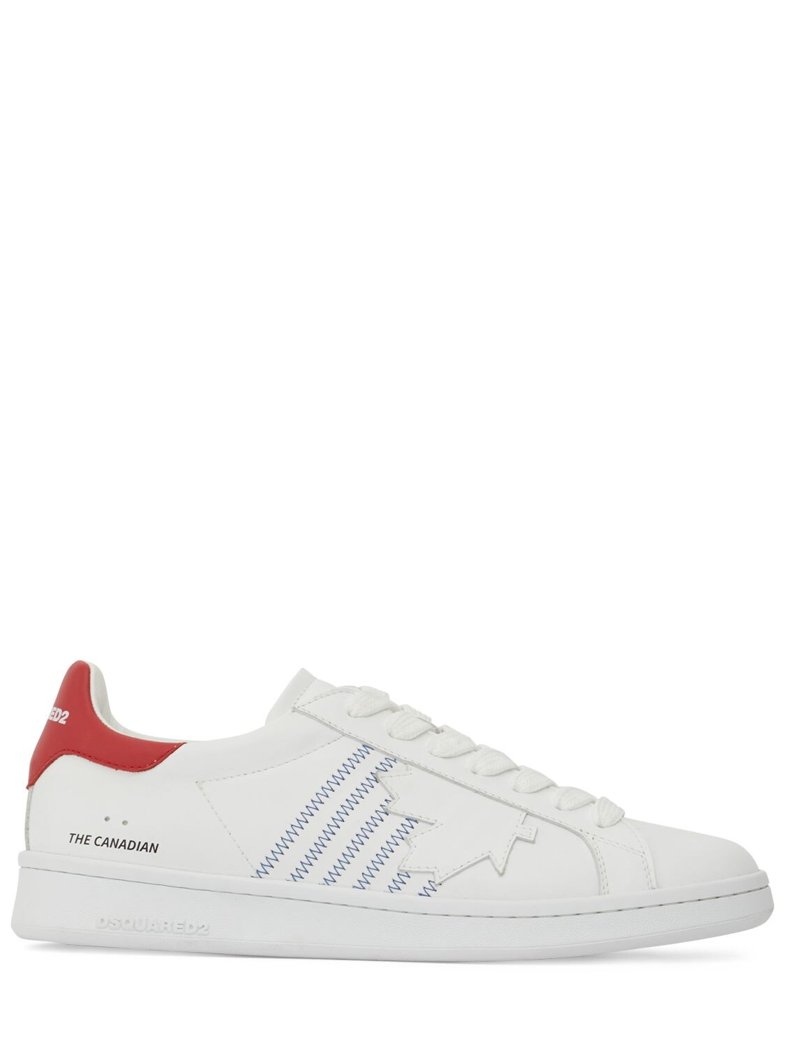 Dsquared2 Boxer Low Top Sneakers In White,red