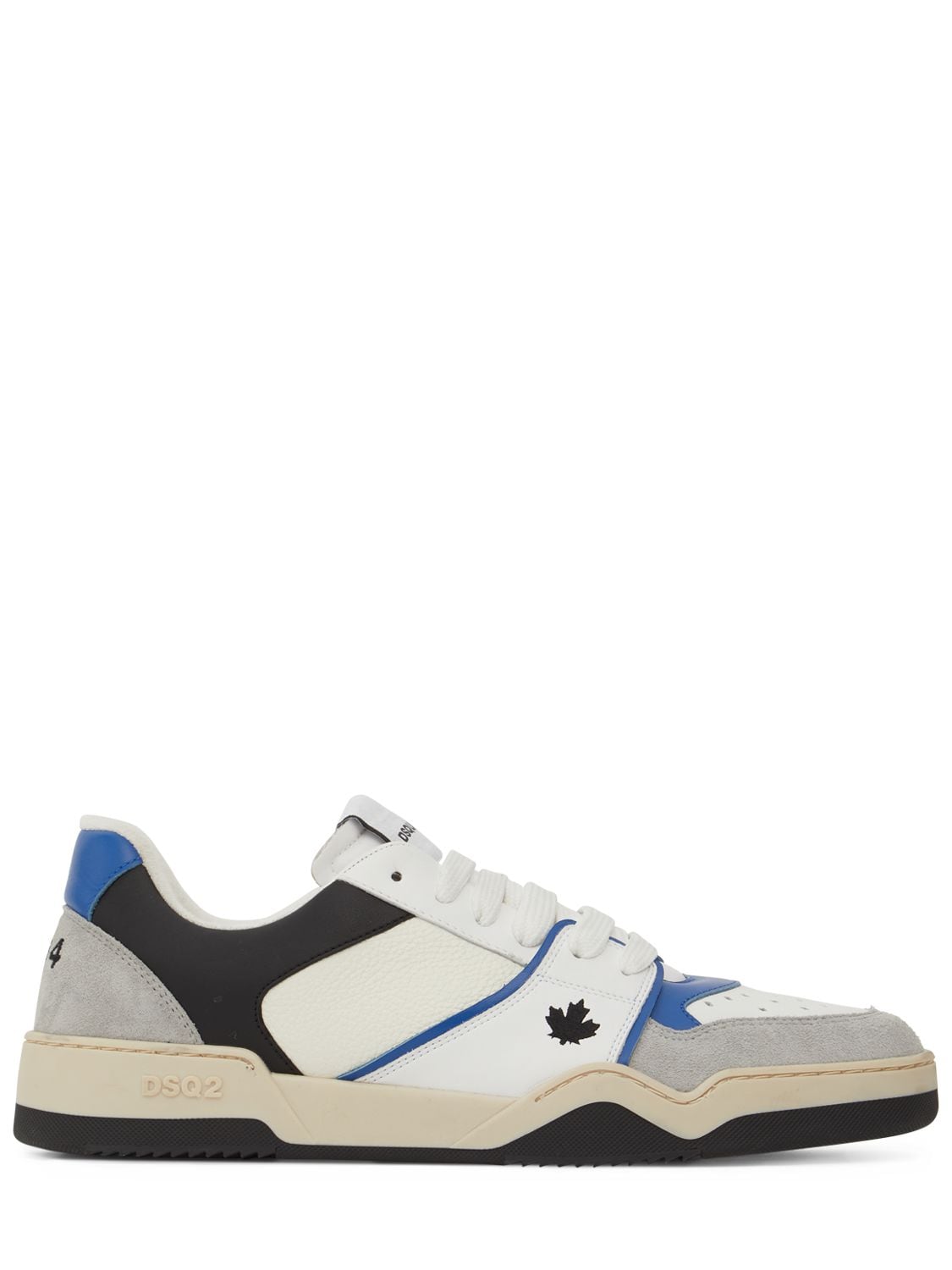 Dsquared2 Spiker Low Top Sneakers In White,blue