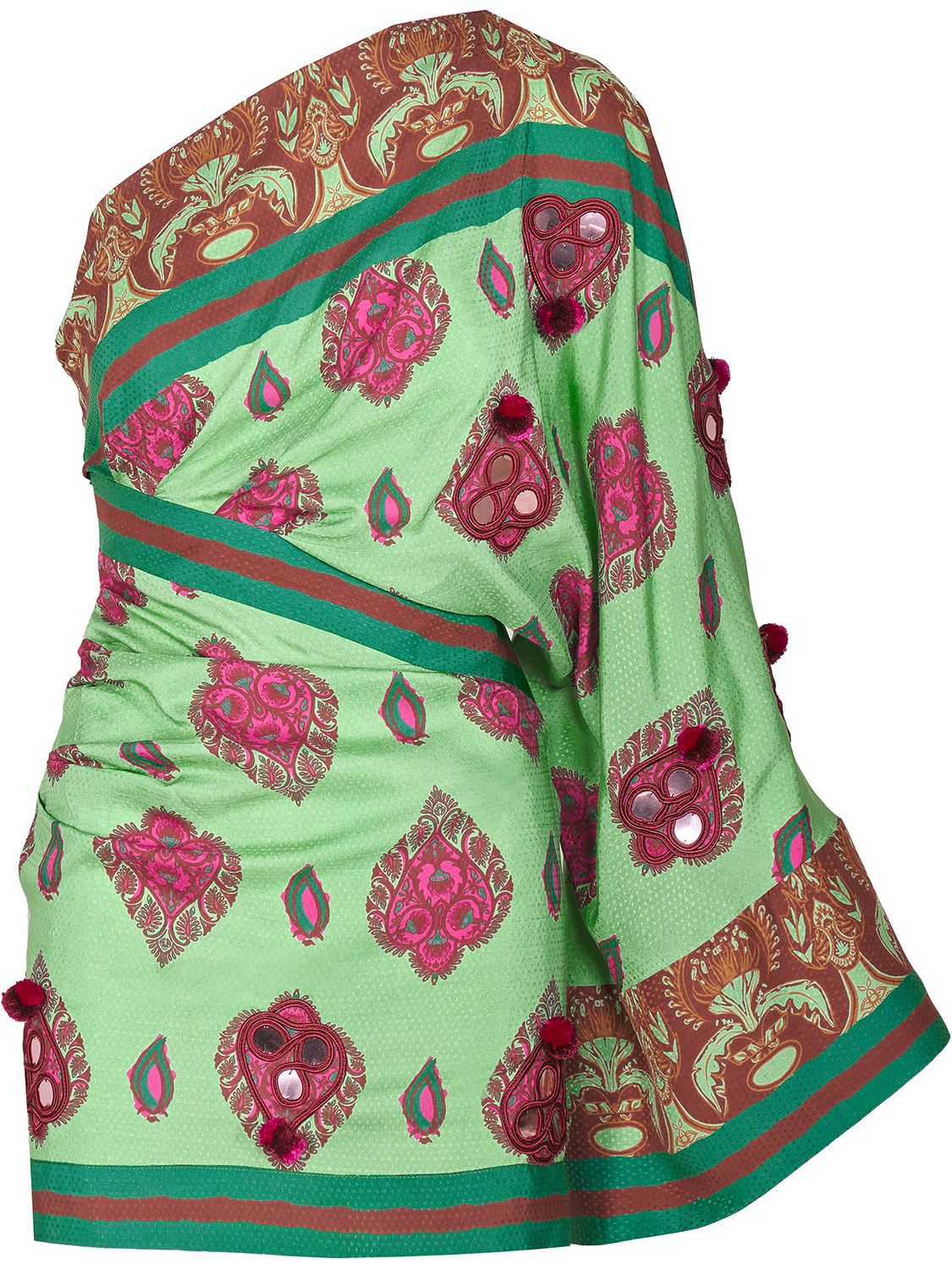 Image of Navasatri Printed Satin Mini Dress