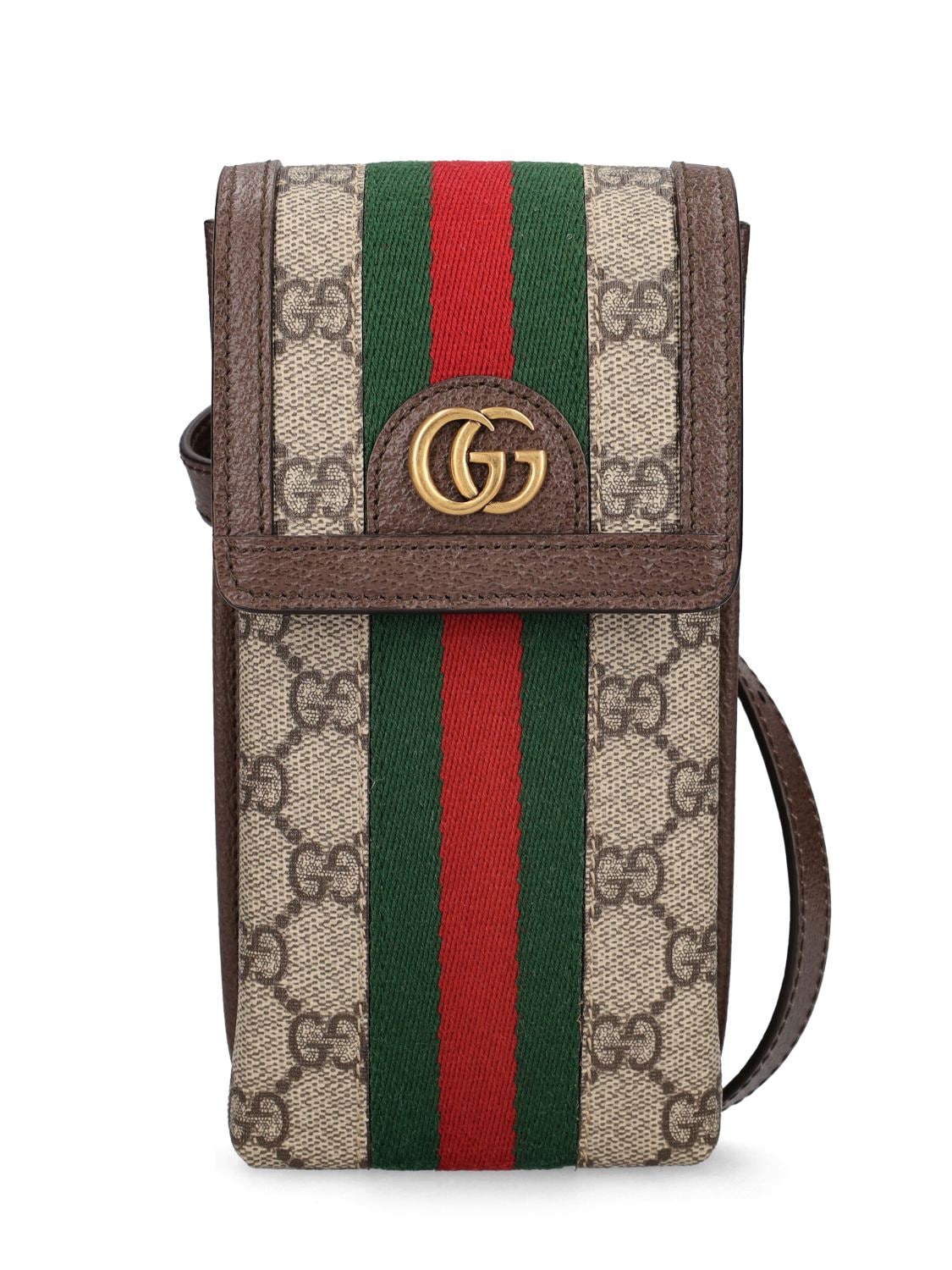 Gucci Mini Ophidia Gg Shoulder Bag In Beige,ebony