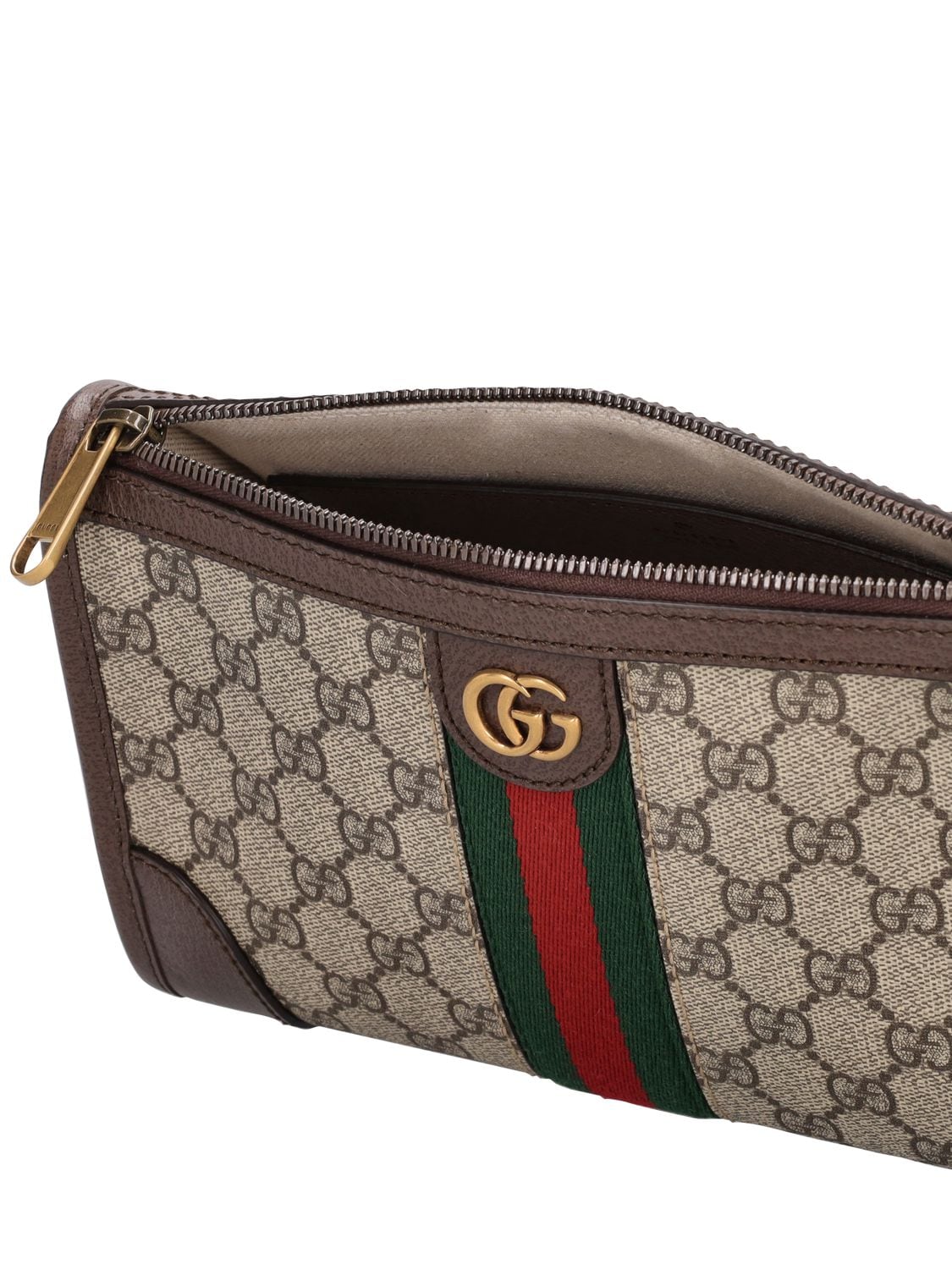 Shop Gucci Gg Supreme Messenger Bag In Beige,ebony