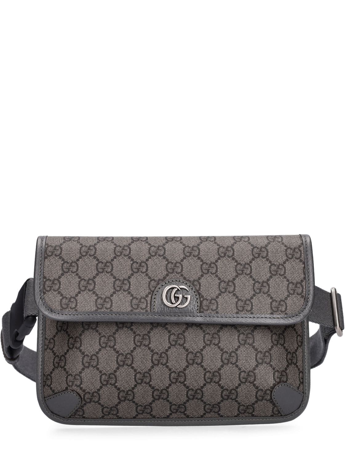 Gucci Gg Supreme Belt Bag In Grey,black
