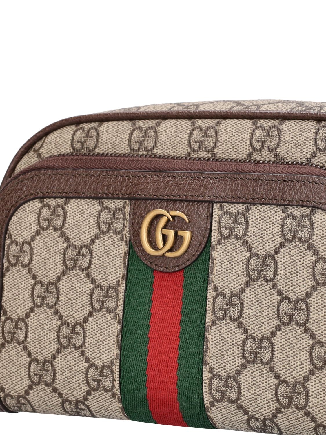 GG Canvas Toiletry Bag in Beige - Gucci