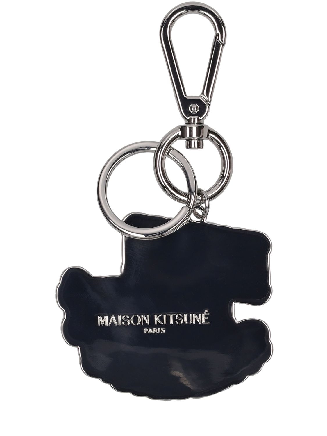 Shop Maison Kitsuné Palais Royal Key Ring In Sapphire