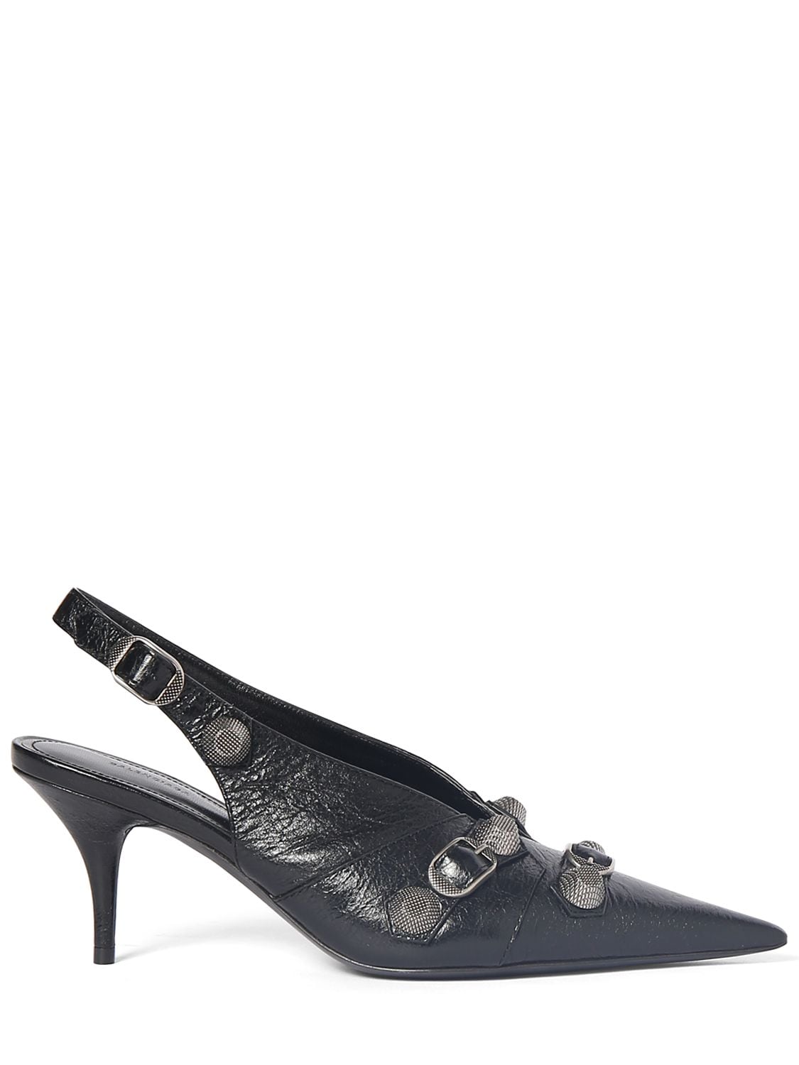 Image of 70mm Cagole Leather Slingback Pumps