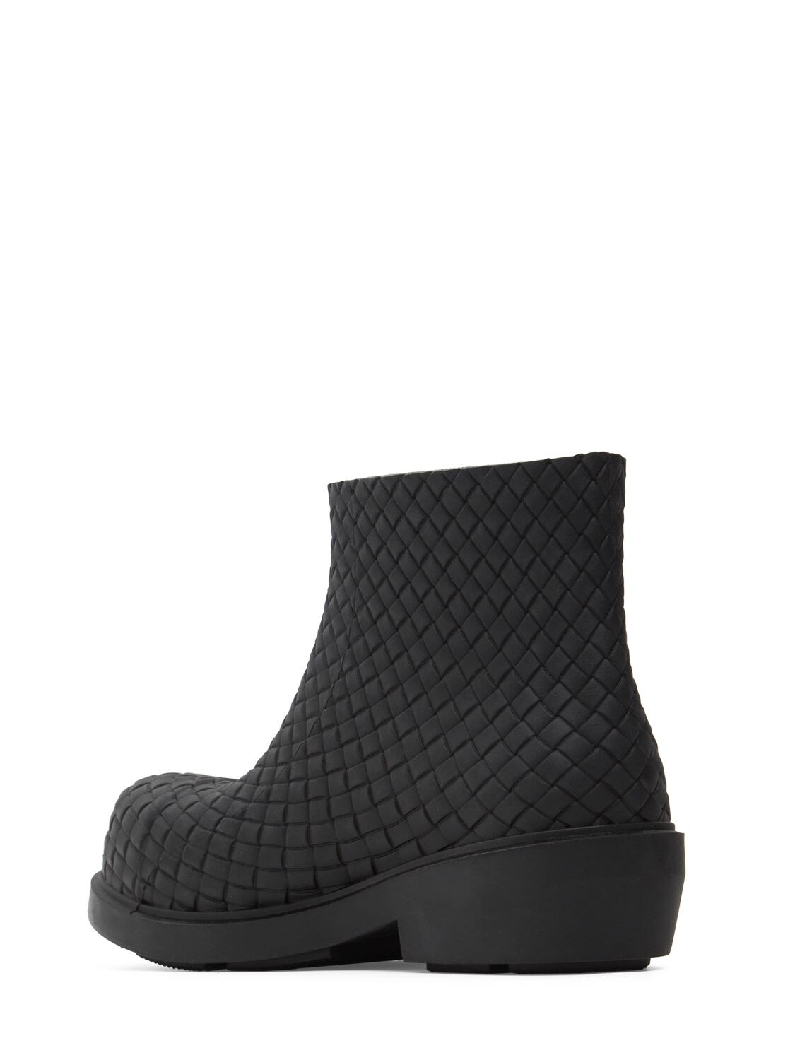 Shop Bottega Veneta 45mm Fireman Rubber Ankle Boots In Black