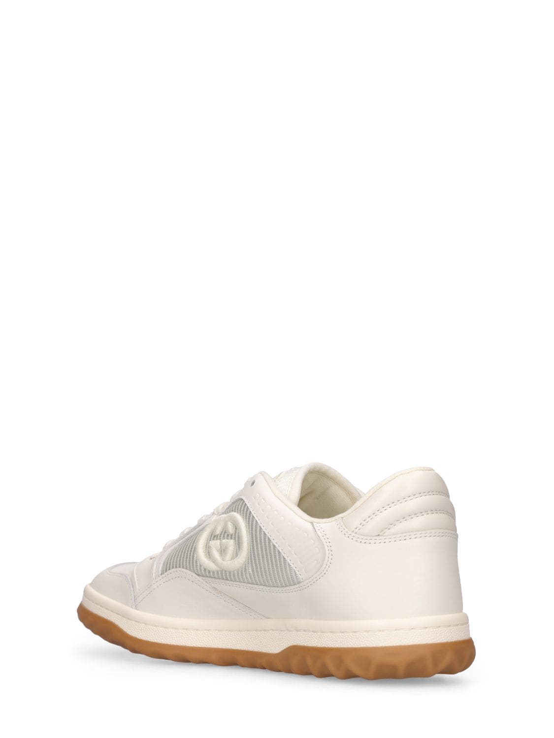 Shop Gucci 20mm Mac 80 Leather Sneakers In White