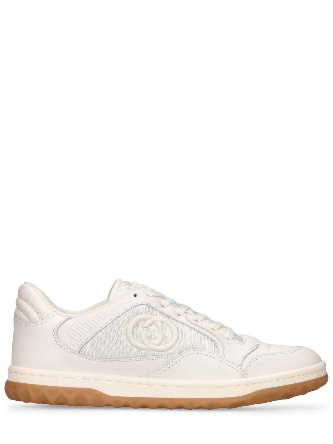 Gucci 20mm Leather Sneakers In White
