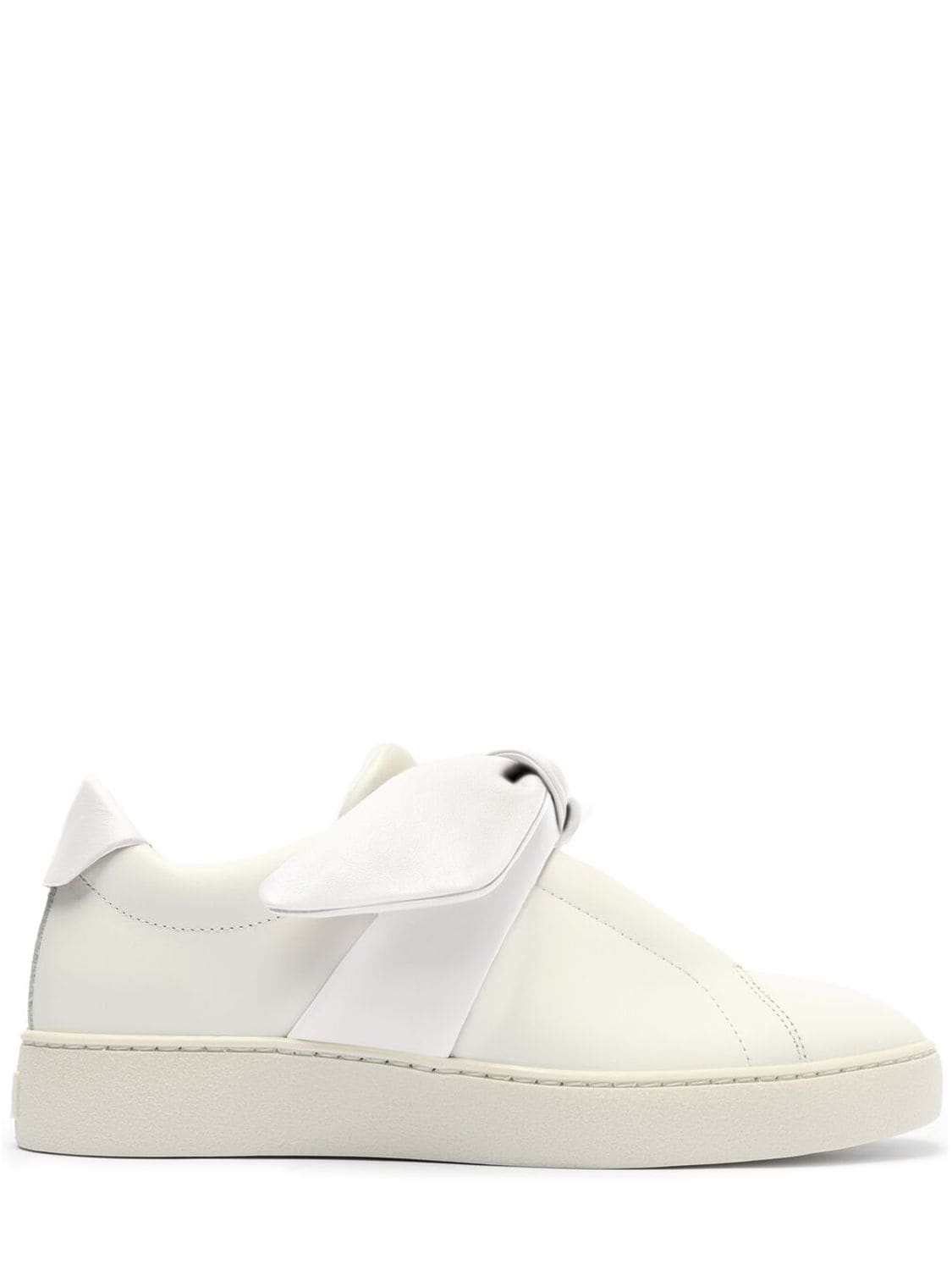 Alexandre Birman 30mm Asymmetric Clarita Leather Sneakers In White