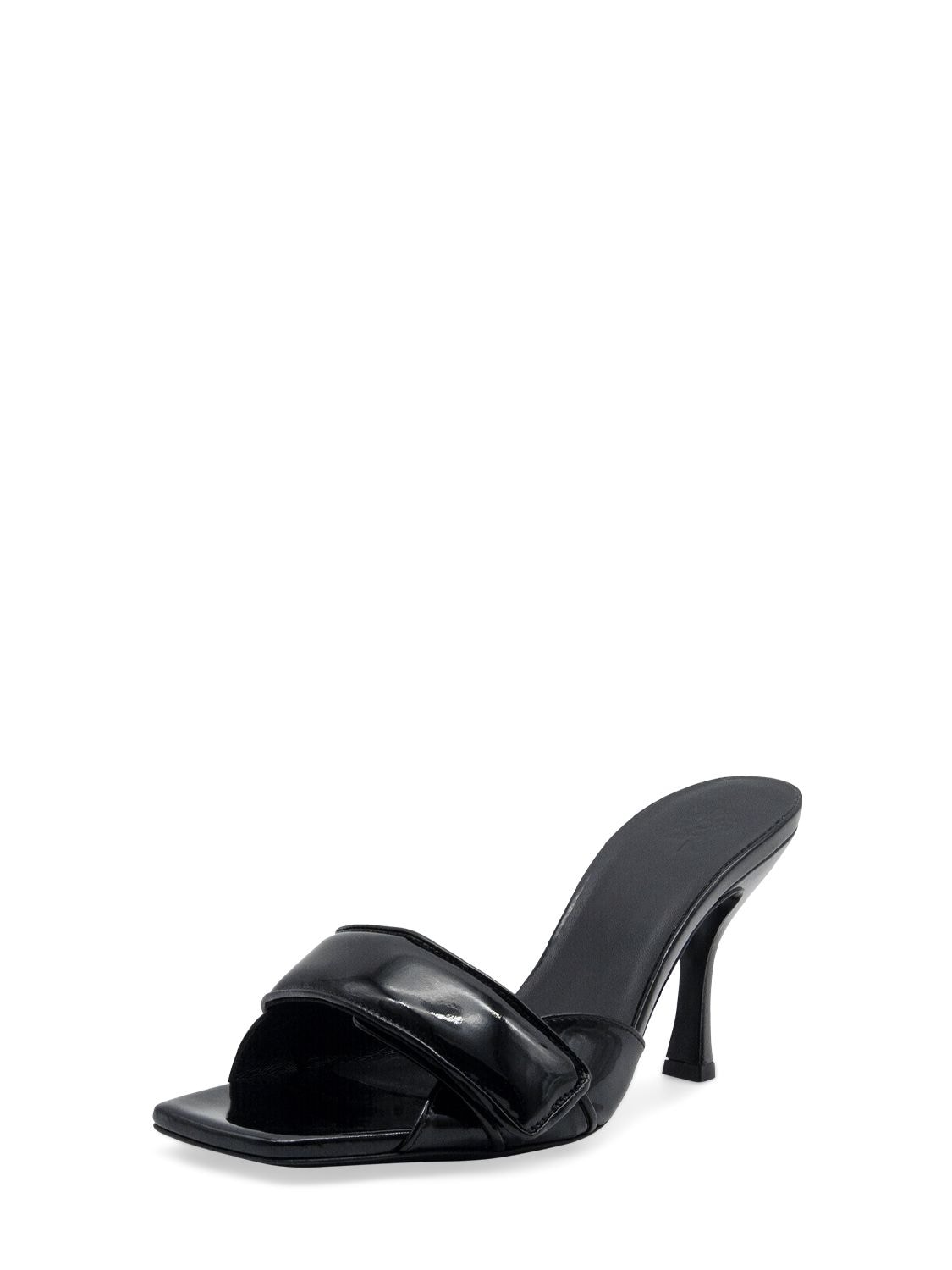 Gia Borghini 80mm Alodie Patent Faux Leather Sandals In Nero | ModeSens