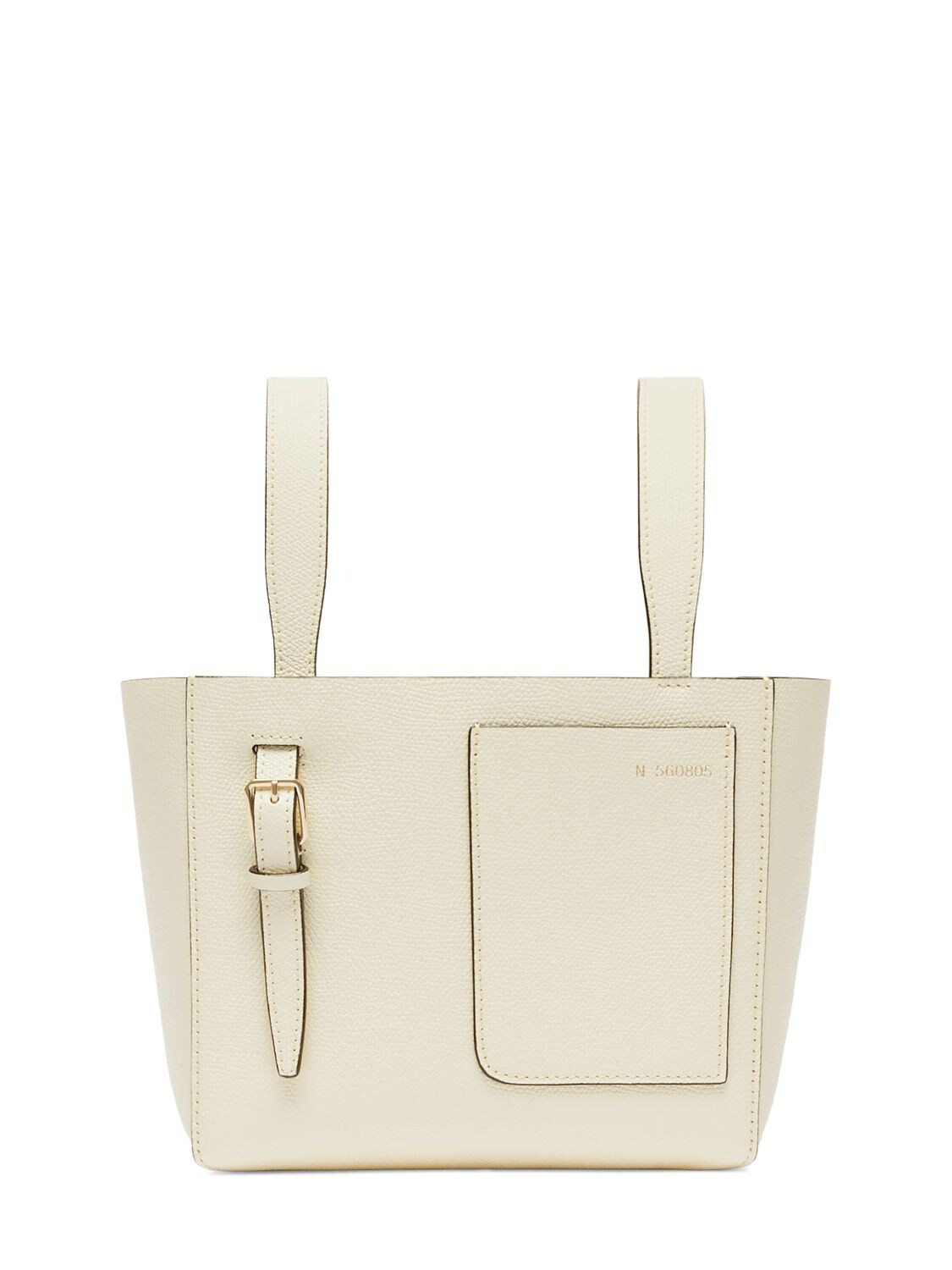 Valextra Contrast-Trim Tote Bag - White