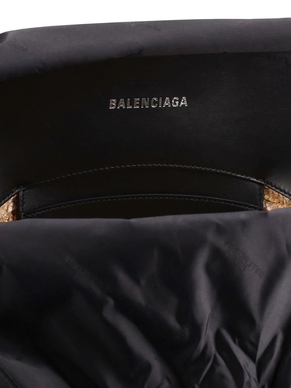 Shop Balenciaga Medium Straw Blend Beach Bag In Natural