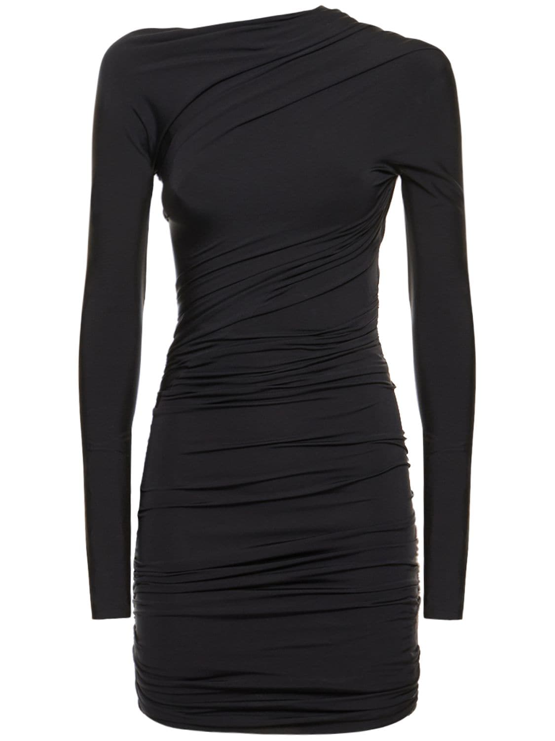 Twisted Cupro Blend Mini Dress – WOMEN > CLOTHING > DRESSES