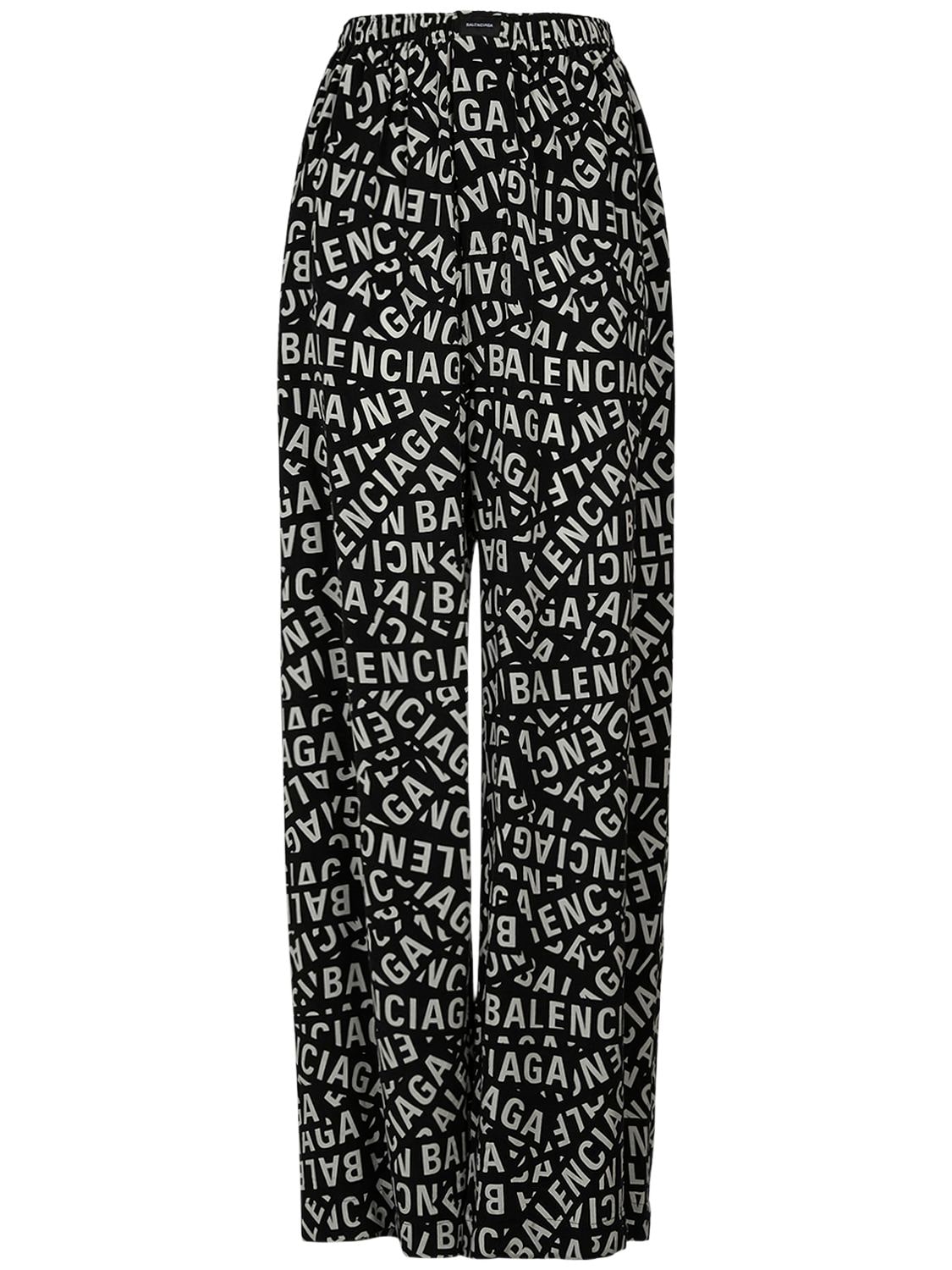 Image of Cupro & Viscose Pajama Pants