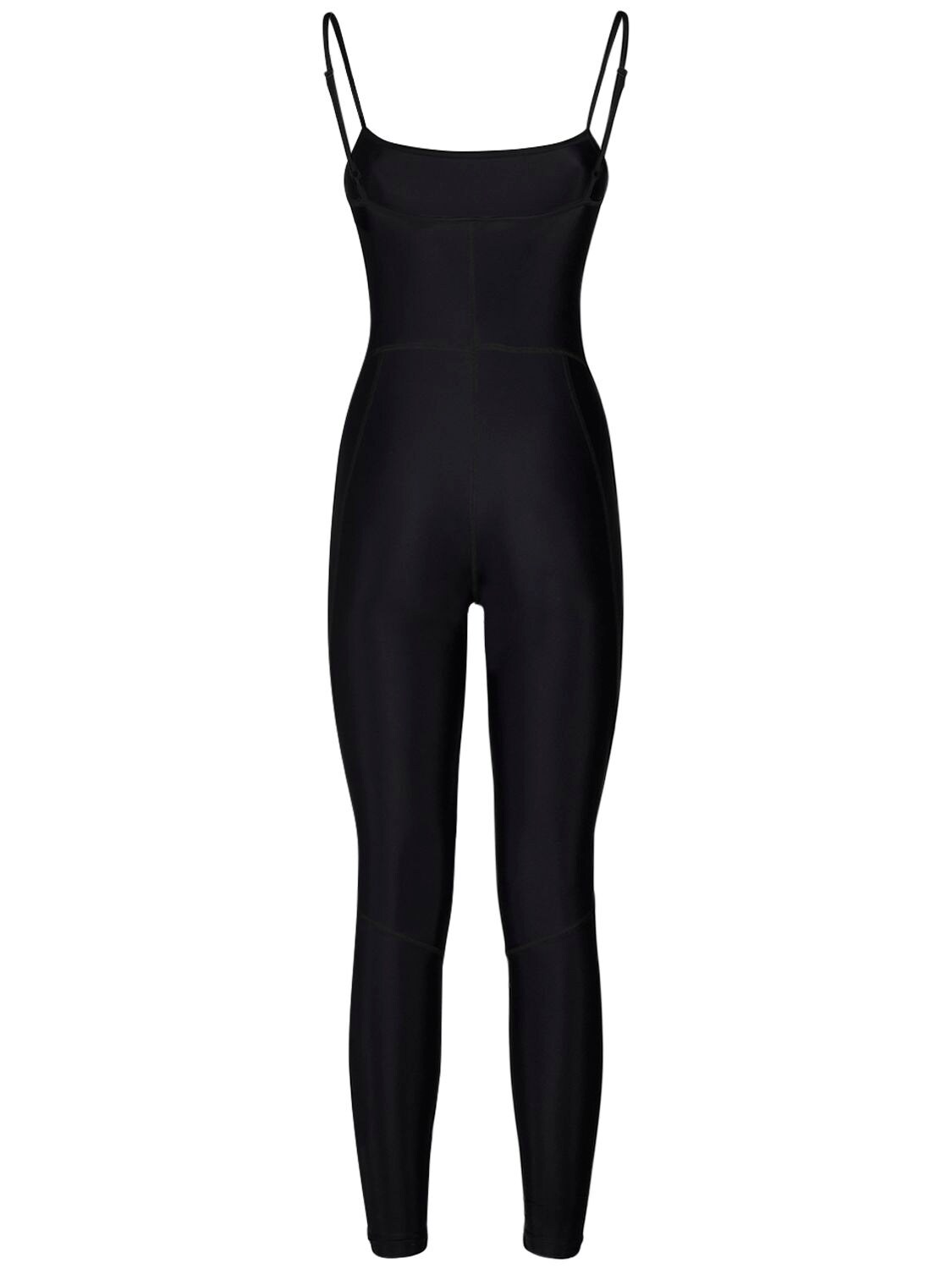 Shop Balenciaga Nylon Blend Activewear Bodysuit In Black