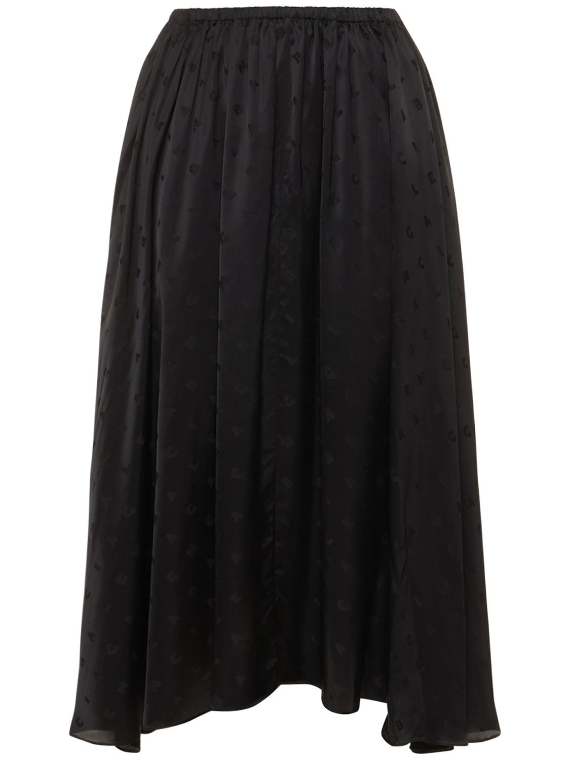 Balenciaga Viscose Skirt In Black