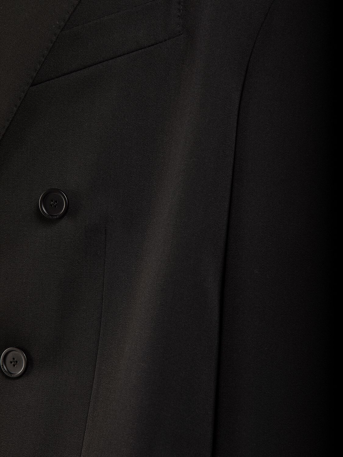 Shop Balenciaga Folded Tailored Wool Jacket In Black