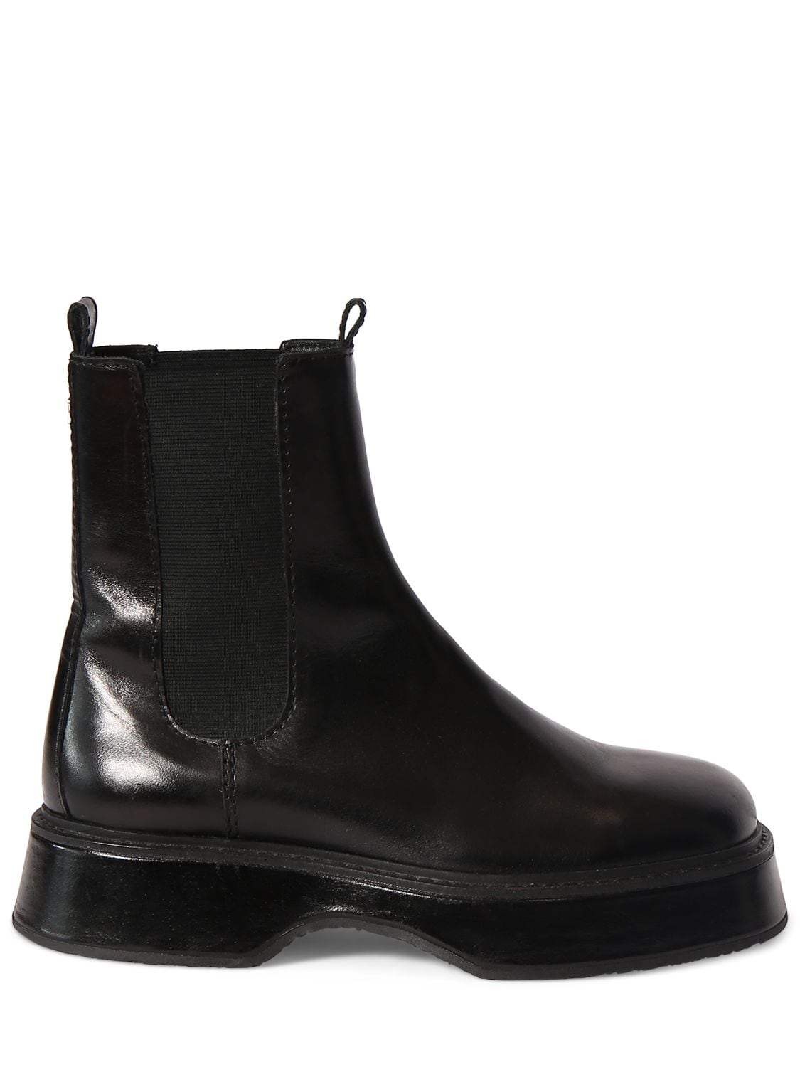 aleksander leather elastic gusset ankle boots