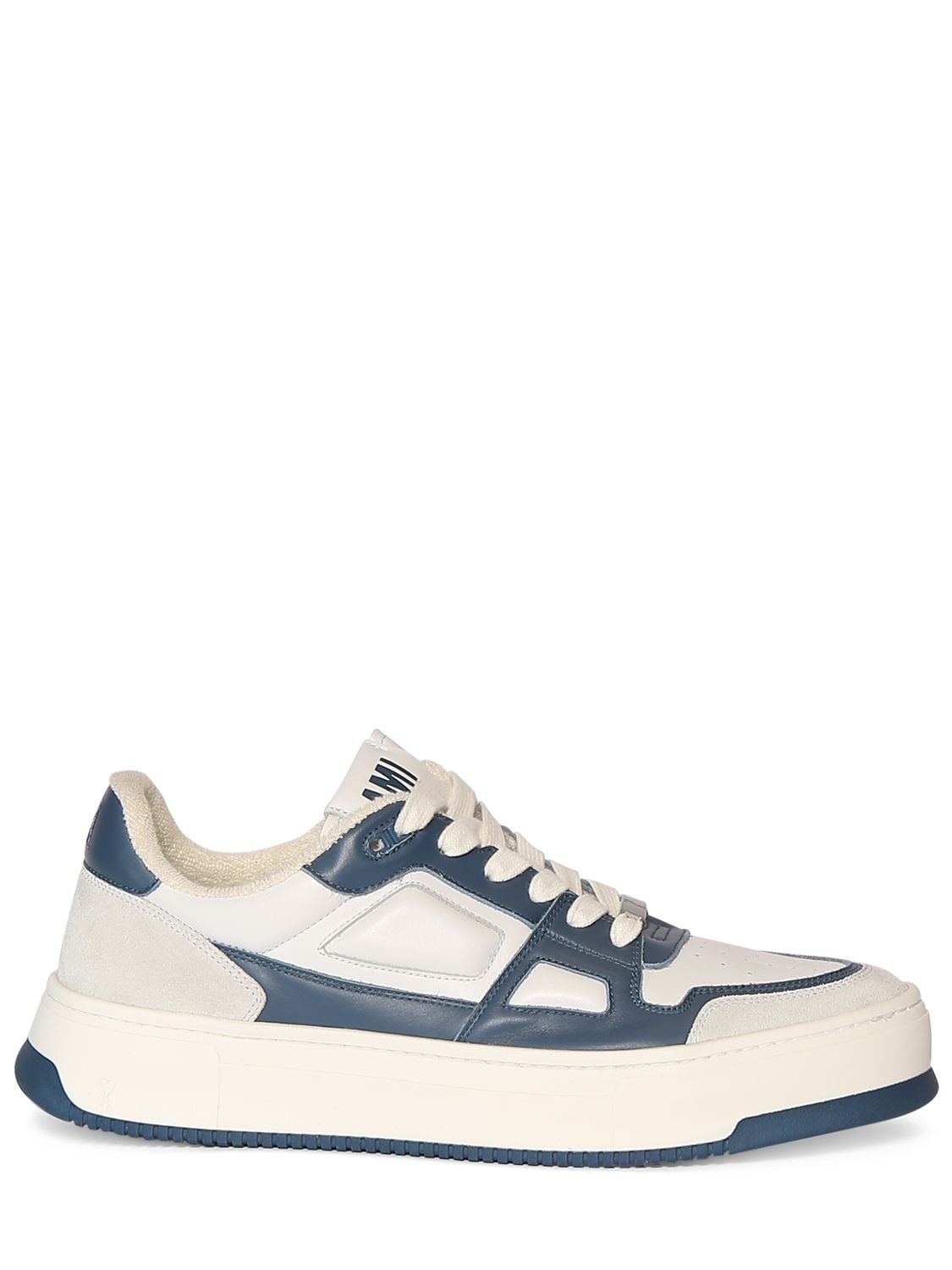 Ami Alexandre Mattiussi New Arcade Low Top Sneakers In White,blue