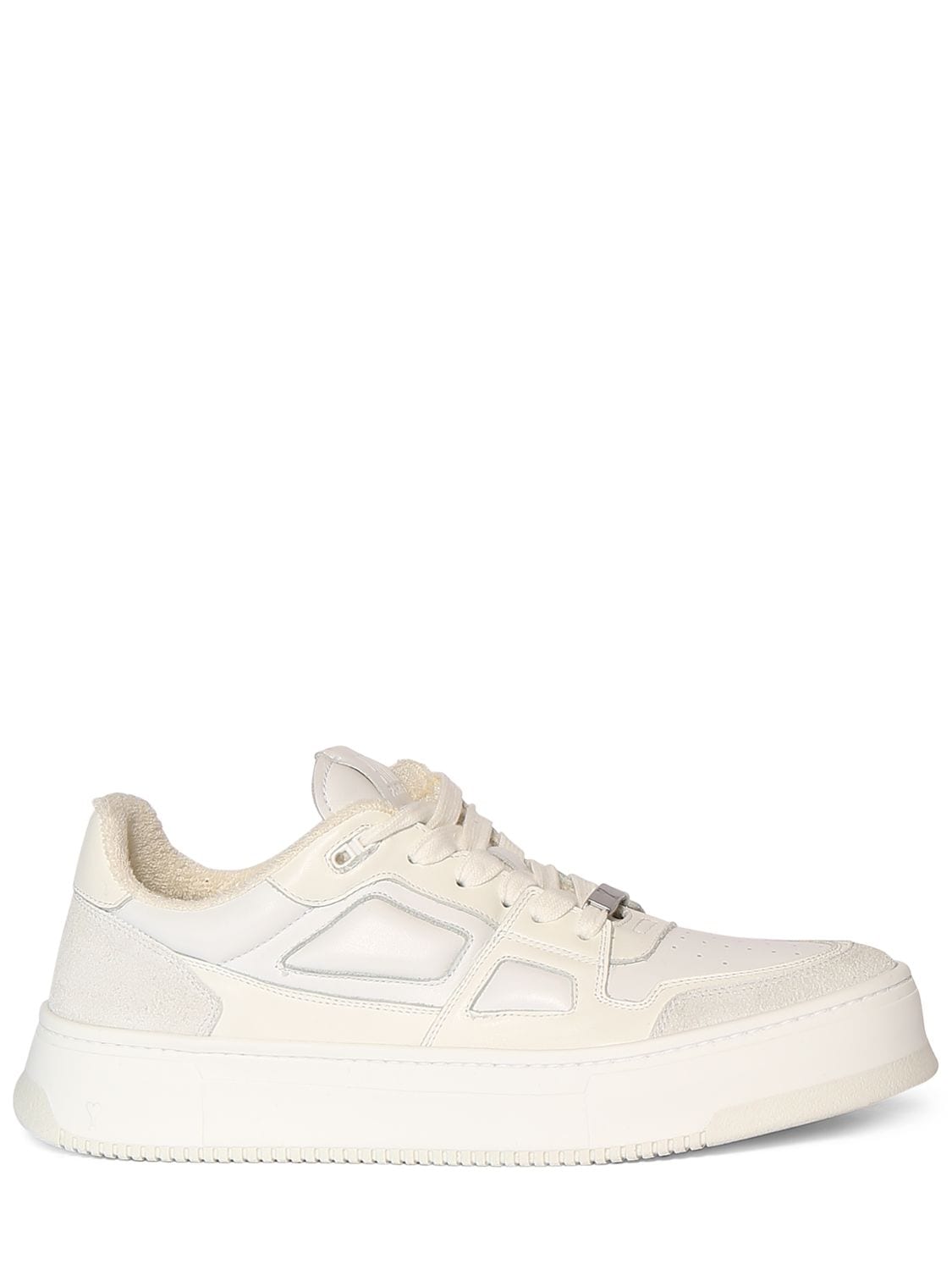 Shop Ami Alexandre Mattiussi New Arcade Low Top Sneakers In Off White