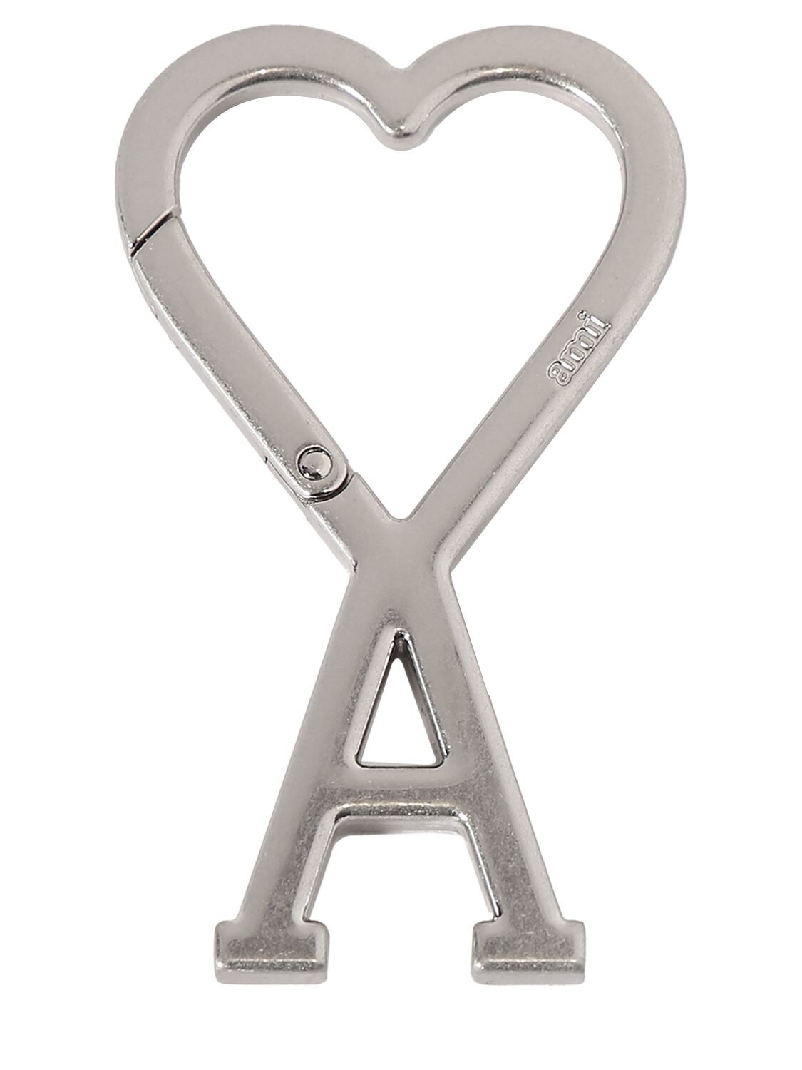 Ami Alexandre Mattiussi Ami De Caur Hook Key Ring In Silver
