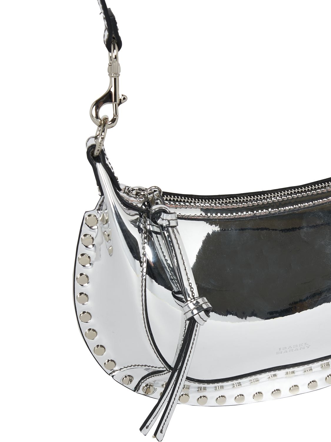 Silver Mirror Chain Shoulder Bag