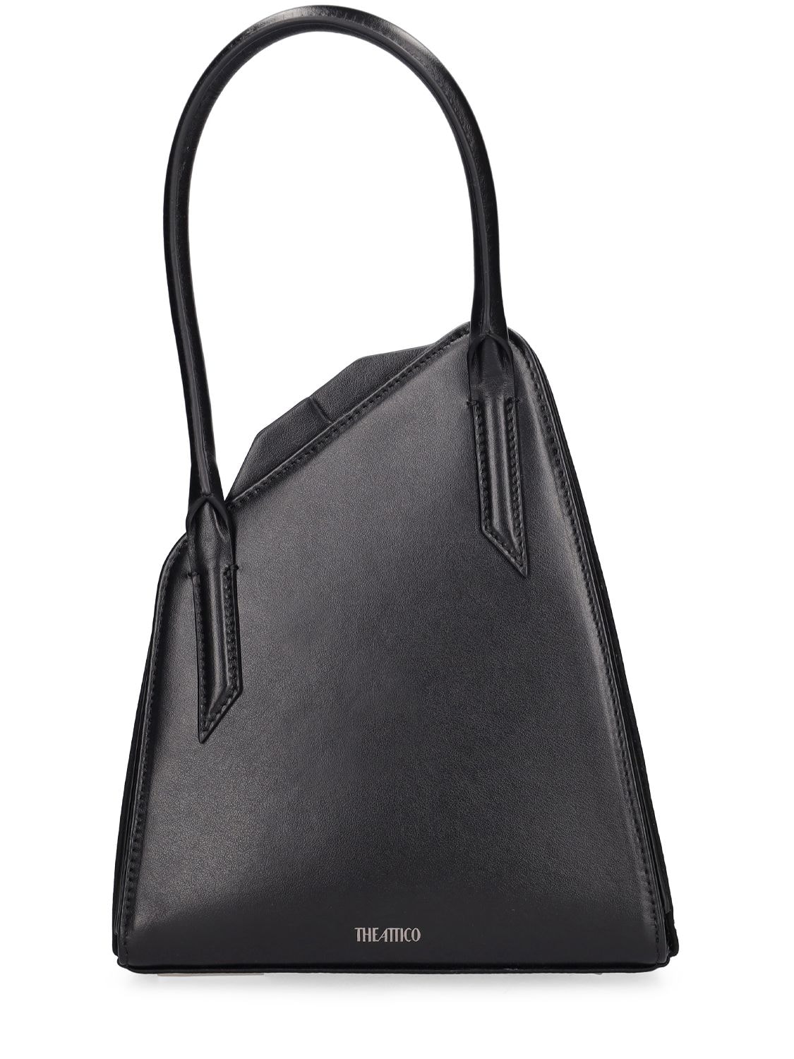 Shop Attico Sunset Crystals Top Handle Bag In Crystal,black
