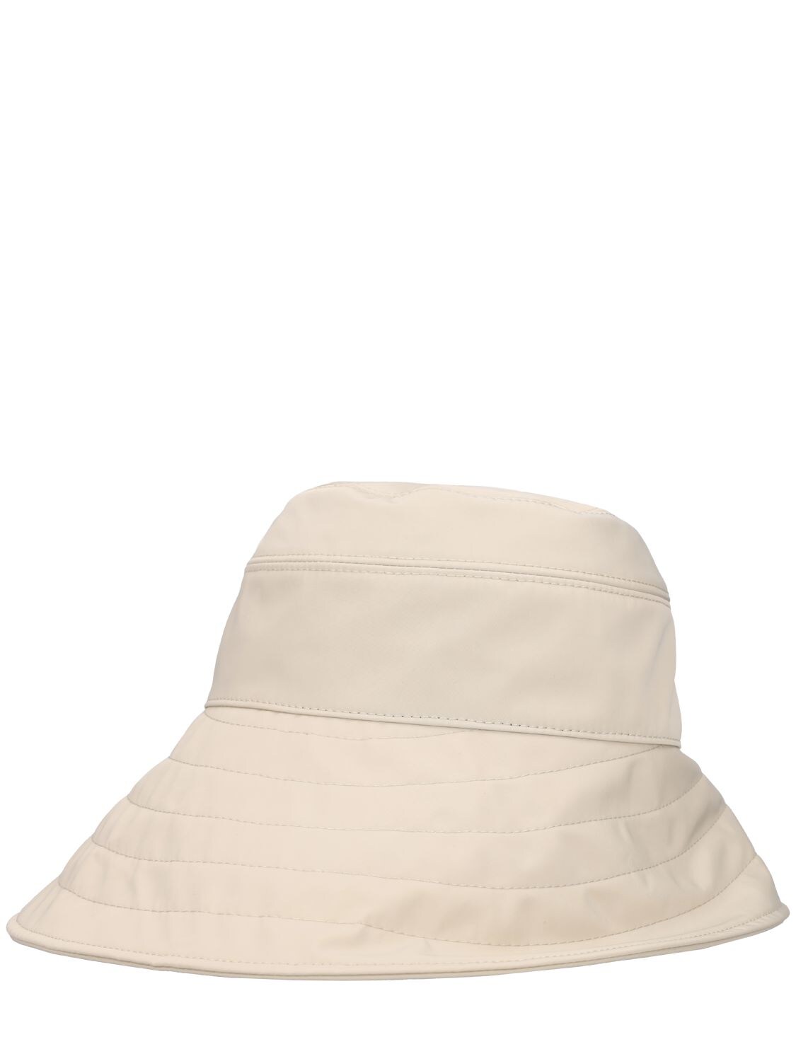 Shop Attico Tech Bucket Hat In Ivory