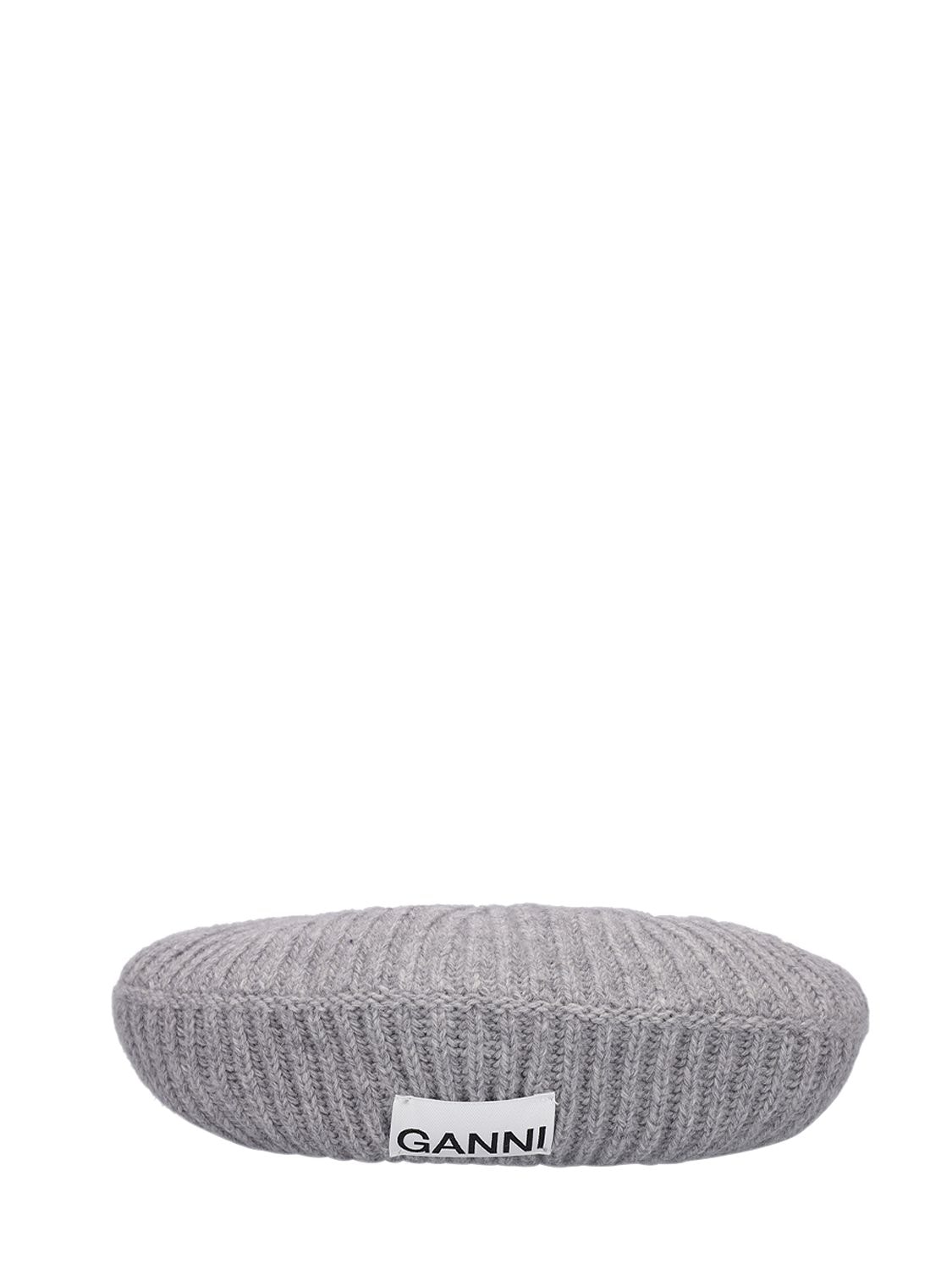 Structured Ribbed Wool Beret