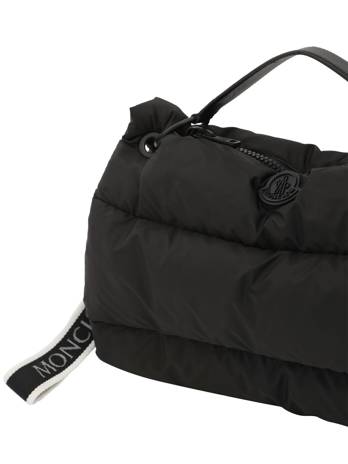 Shop Moncler Legere Quilted Nylon Zip Tote Bag In Black