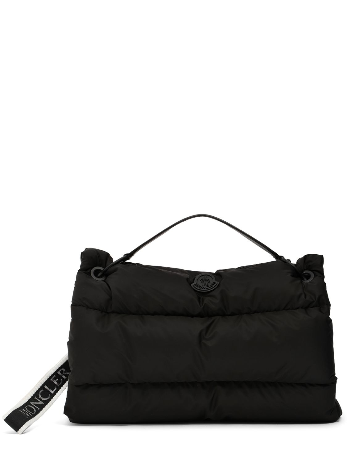 Moncler Legere Quilted Nylon Zip Tote Bag In Black