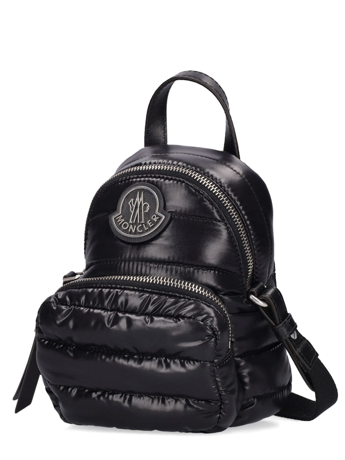 Shop Moncler Small Kilia Nylon Shoulder Bag In Black