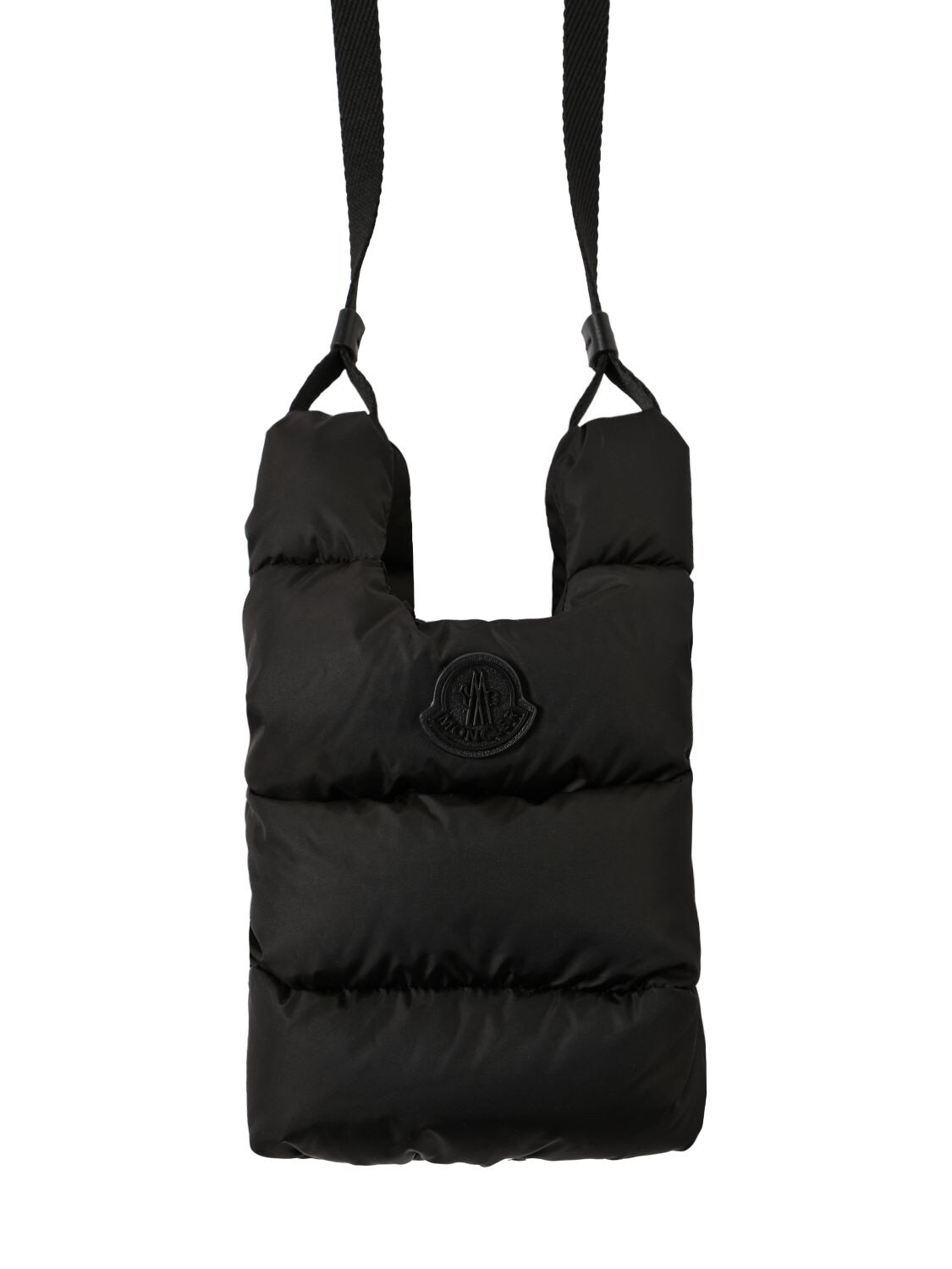 Shop Moncler Small Legere Nylon Shoulder Bag In Black