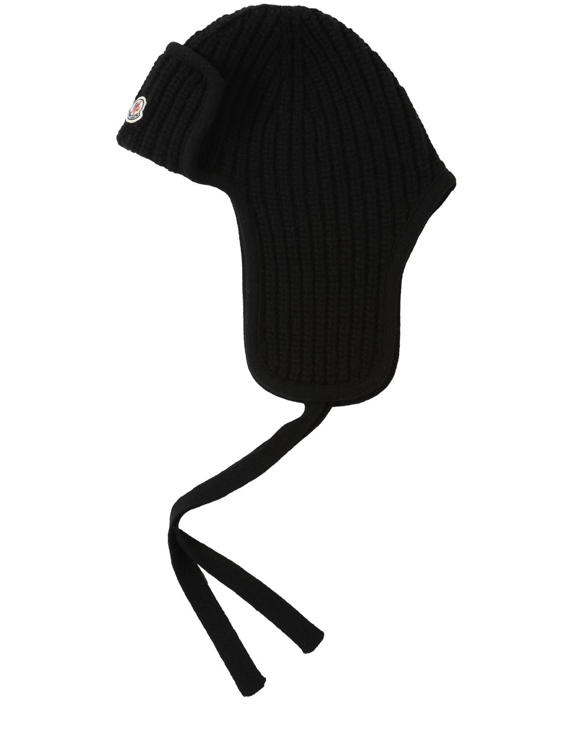 MONCLER TRICOT AVIATORE WOOL HAT
