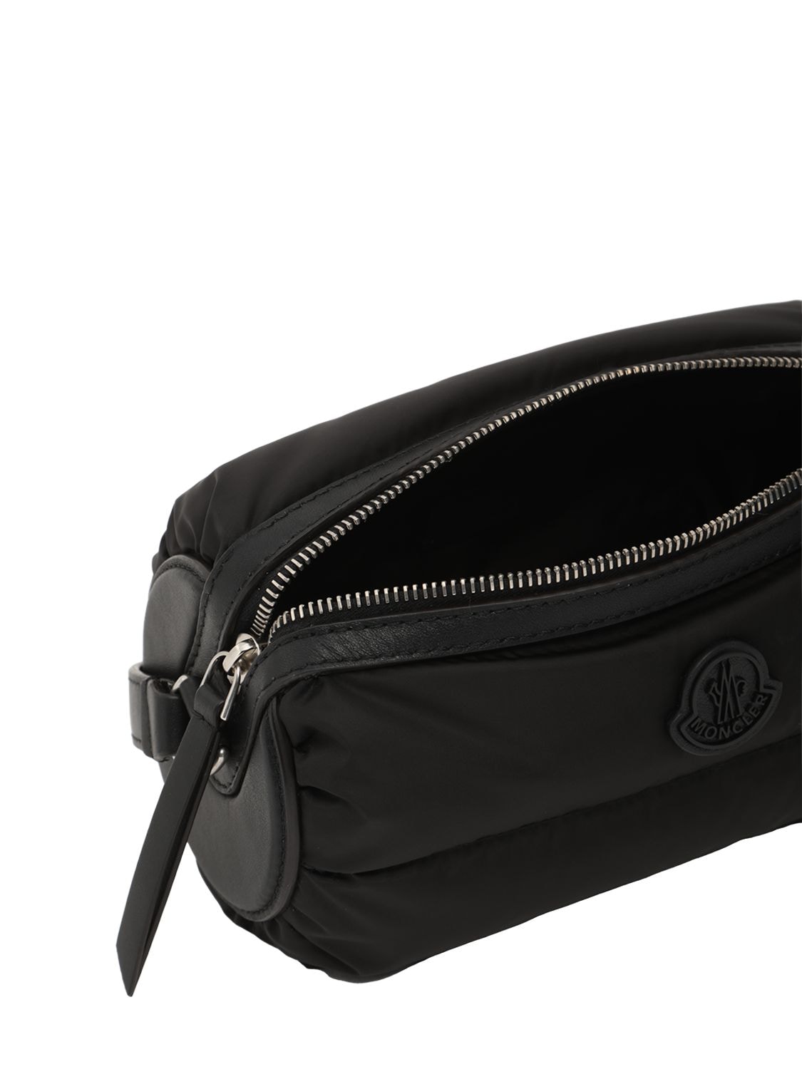 Shop Moncler Keoni New Quilted Nylon Shoulder Bag In Black