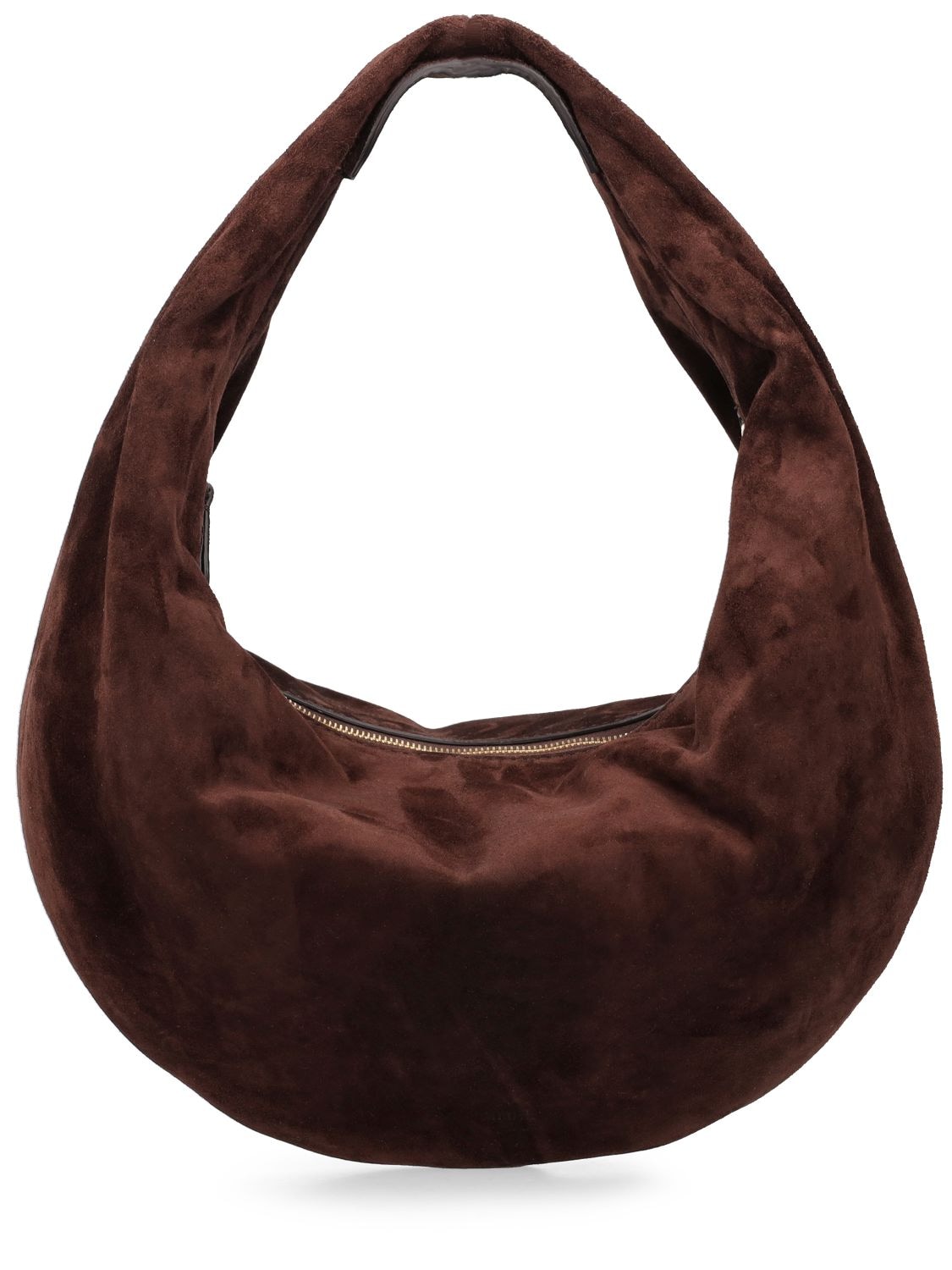 Khaite Medium Olivia Leather Hobo Bag In Brown