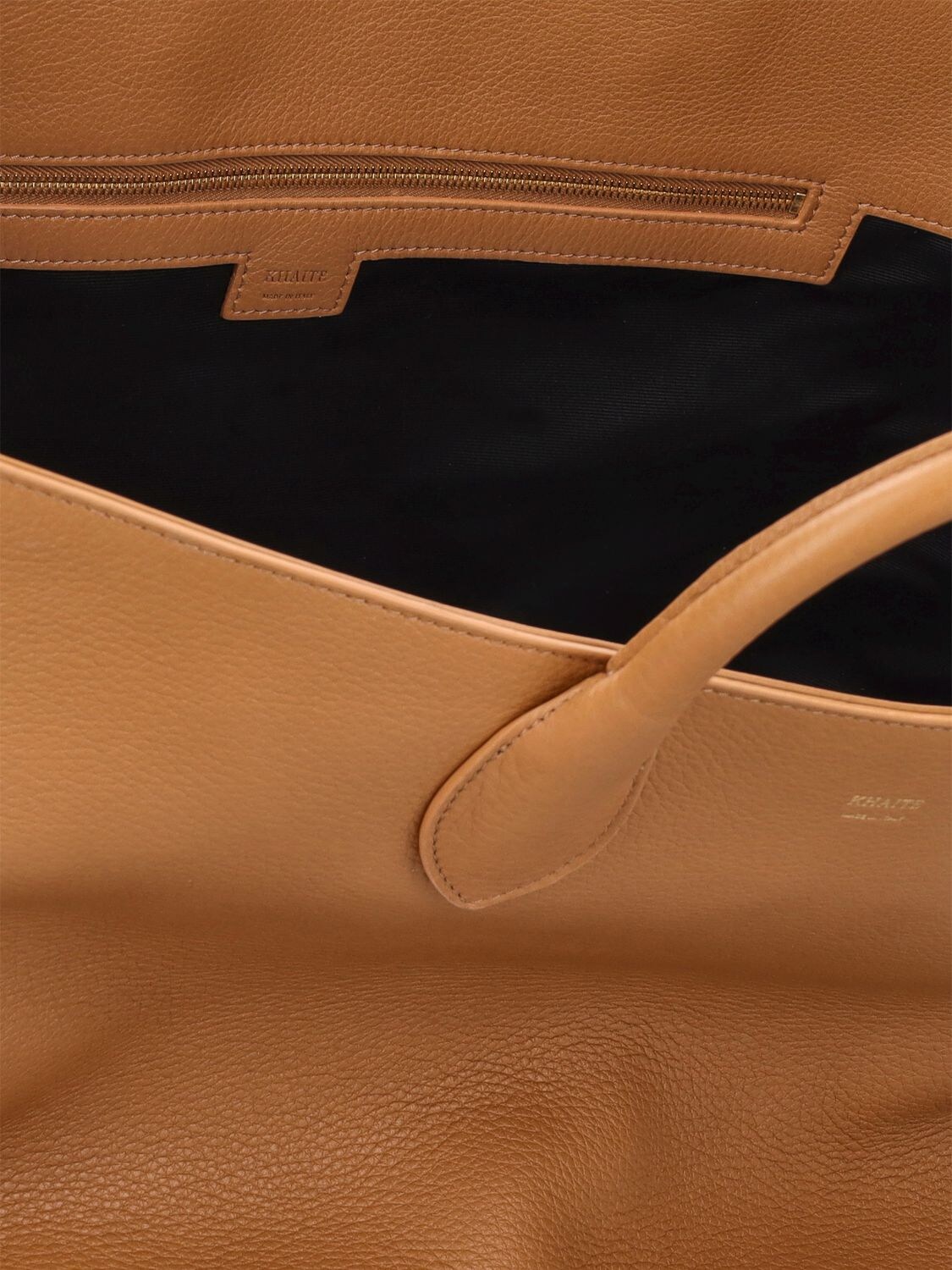 Shop Khaite Amelia Envelope Leather Tote Bag In Nougat