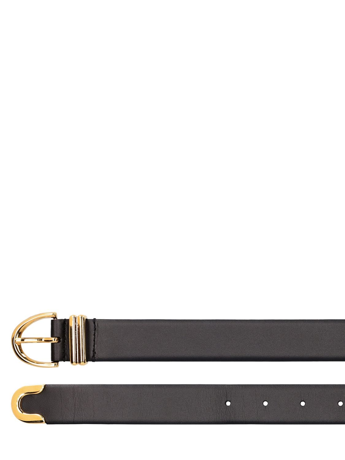 Khaite Bambi Leather Waist Belt In Black | ModeSens