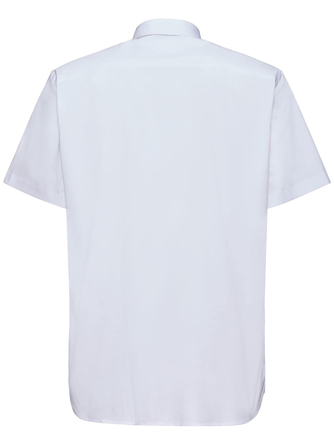 Shop Burberry Sherfield Cotton Short Sleeve Shirt In White