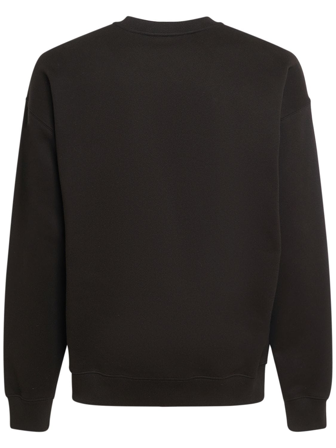 Shop Versace Lights Printed Cotton Sweatshirt In Black